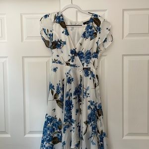 Lulu’s high low flora print dress. Size medium